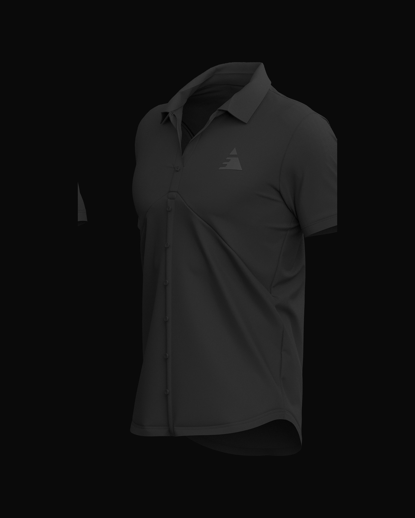 Button Shirt, three-quarter view