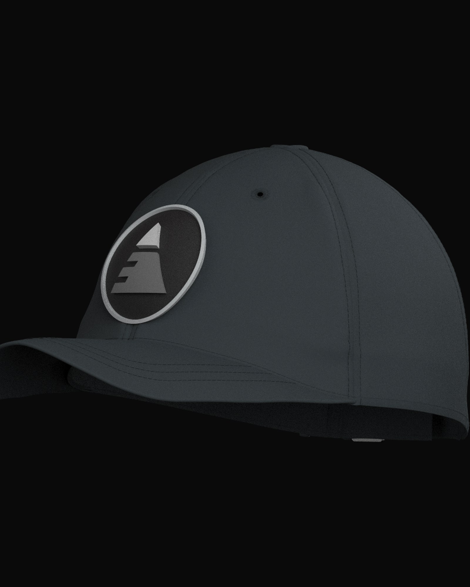 Cap, three-quarter view