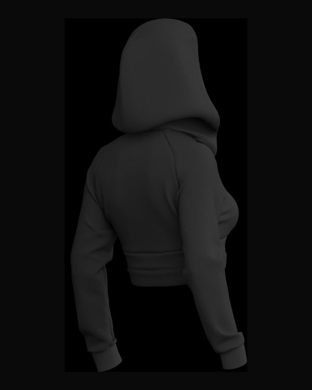 Cropped Hoodie, right side