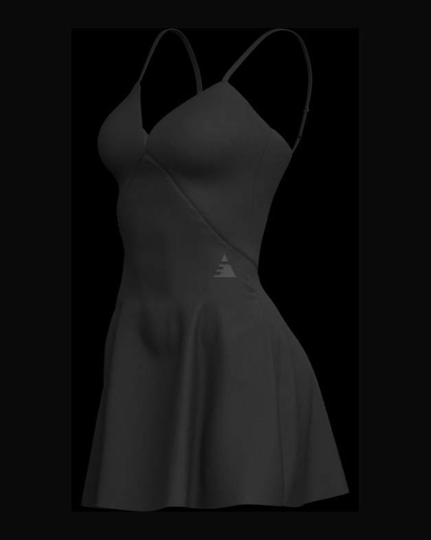 Dress, three-quarter view